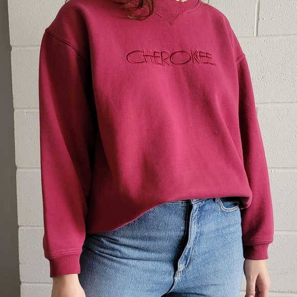 Cherokee Vintage Red Sweatshirt Embroidered - Picture 3 of 6